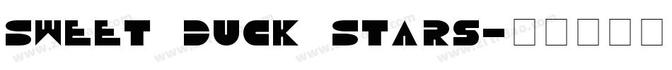 Sweet Duck Stars字体转换